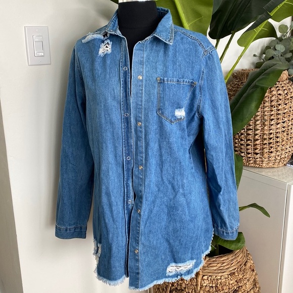 2XL Jean Shirt / Oversized Jacket - Picture 1 of 6